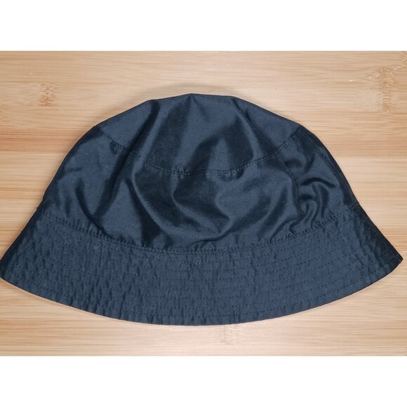 Lands End Black Bucket Hat Microfiber Size S/M Water Resistant Lightweight - Picture 6 of 8